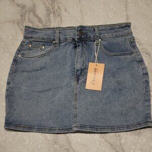 Deicaeeo Denim Mini Skirt | Blue Jean | Size Small | NWT